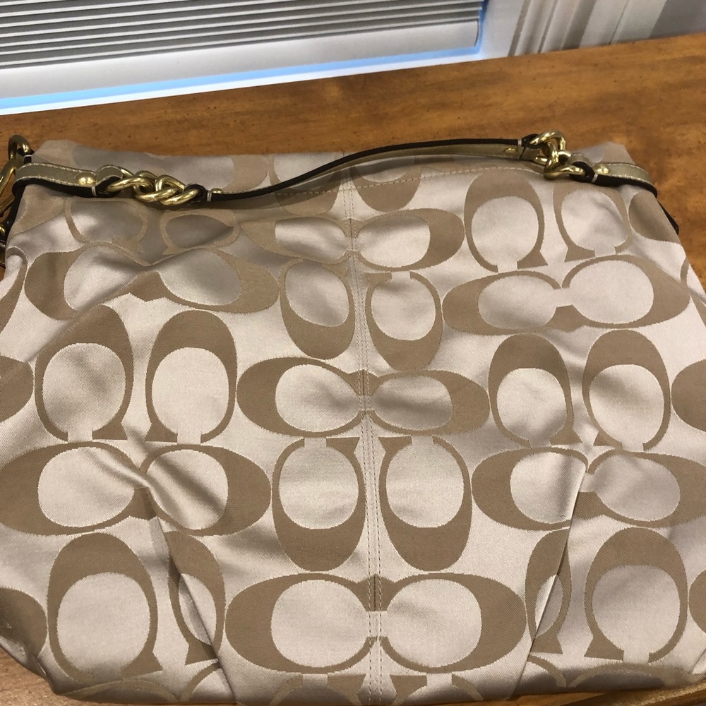 Gold Coach Bag